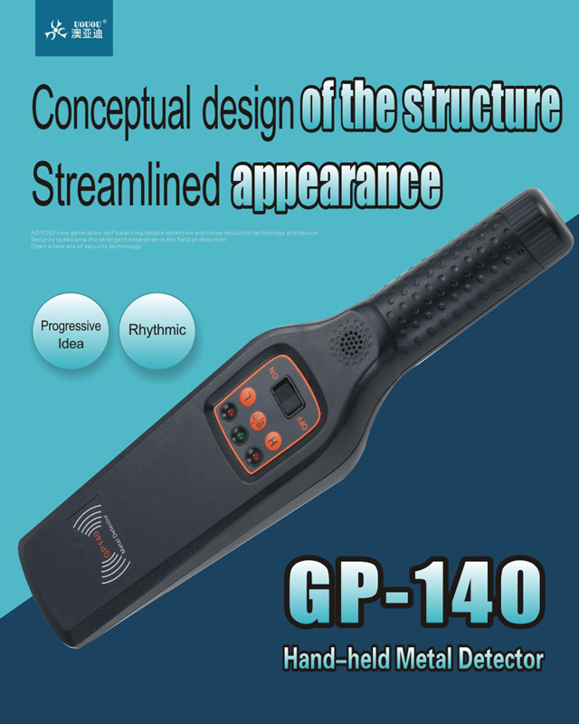 Hand-Held Metal Detector Portable Model Gp-140 for Security Check