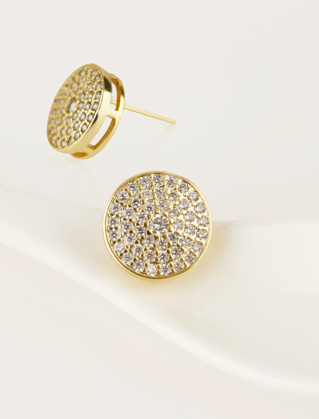 Micro Pave CZ Stud Earring for Women Fashion Accessories