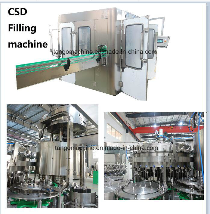 Automatic Pet Bottle Carbonated Drinks Filling Bottling Plant with Valve