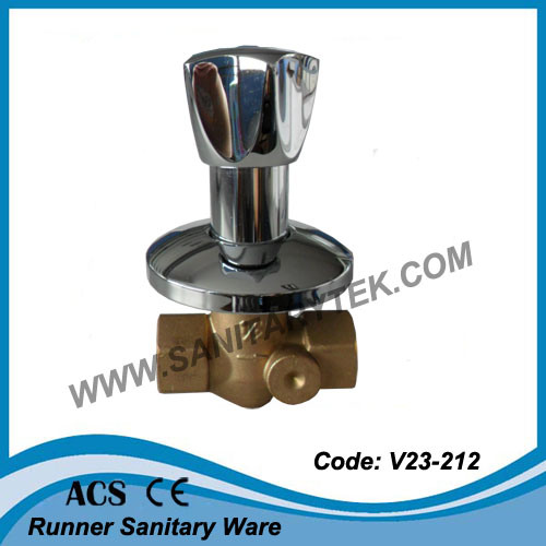 Brass Stop Valve for Water Meter (V23-221)