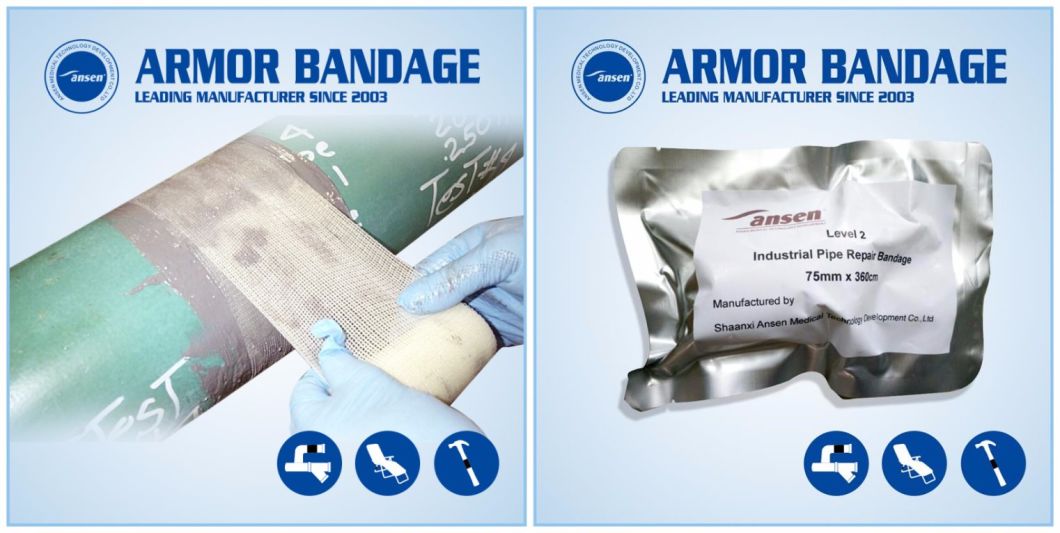 Quick Bonding Black Pipe Fix Tape Armor Wrap Repair Bandage