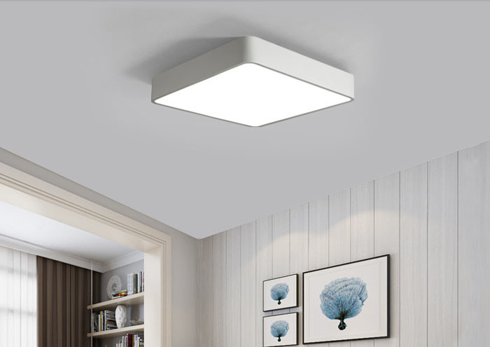 RF Remote Control Acrylic Light Modern Square Dimmable LED Ceiling Lamp Light for Bedroom