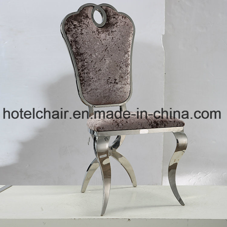 High Class Stainless Steel with Velvet Dining Chair