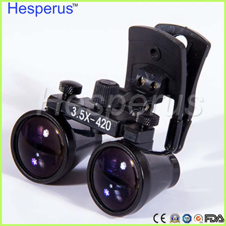 New Clip Type Dental Loupes for Medical Galileo Magnifier with Surgical Magnifying Glasses for Glasses Hesperus