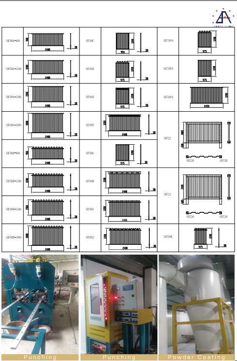 Factory Supply Easily Assembled Aluminium Fence for Garden and Swimming