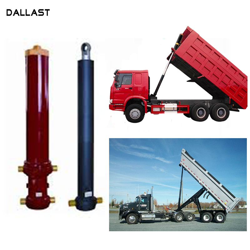 3 4 5 Stage Lifting 13 - 90 Ton Dump Truck Tipper Long Stroke Hydraulic Cylinder