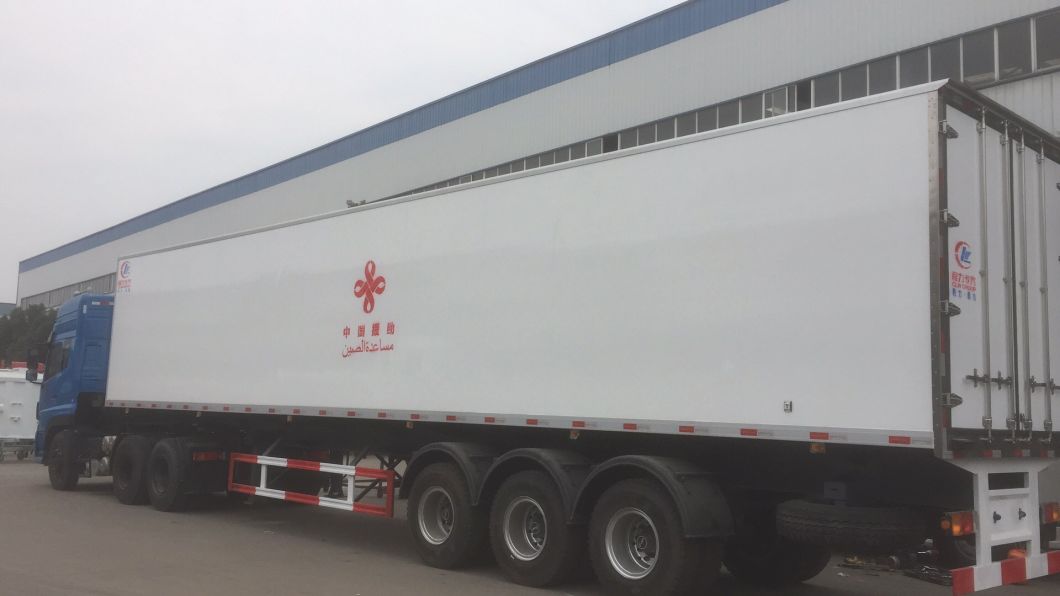 Heavy Duty 40ton Frozen Food Freezer Truck Trailer with Refrigeration Unit