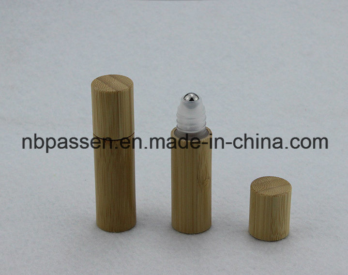5ml Bamboo Plastic Roll-on Bottle for Cosmetic Packaging (PPC-BRB-002)