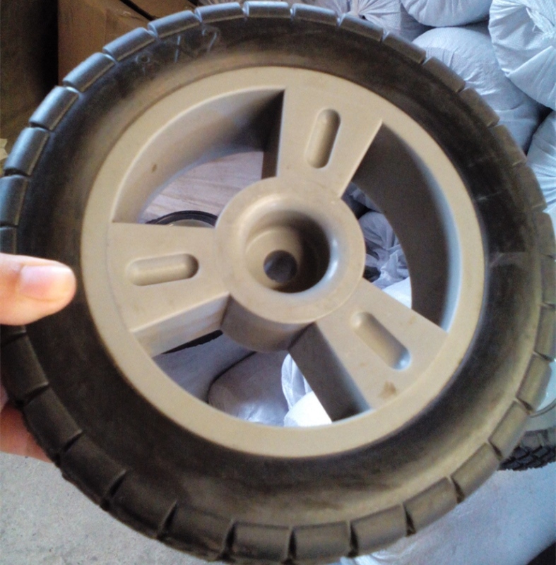 8 Inch Solid Semi Pneumatic Baby Carriage Wheel