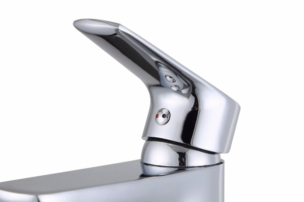 Chromed Single Handle Zinc Alloy Basin Faucet 3001y