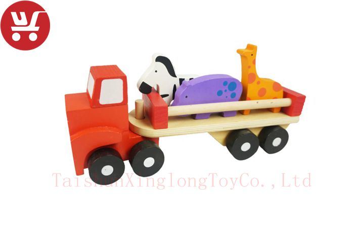 XL10140 DIY Entellectual Trucks Toy Wooden Children Toys Colour Building Block