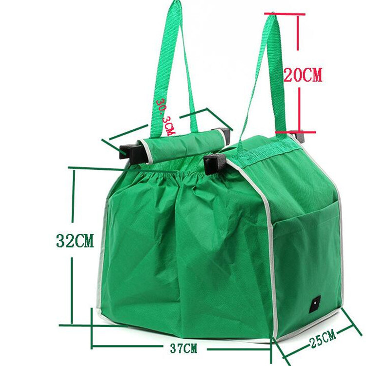 Foldable Shopping Handbag Nonwoven Packing Sorted Supermarket Trolley Shopping Bag