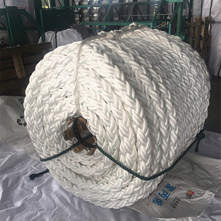 Dia 128mm 16inch 8 Strand PP / Polypropylene Marine Mooring Rope