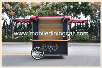 Vintage Hand Pushing Food Cart Hot Sale