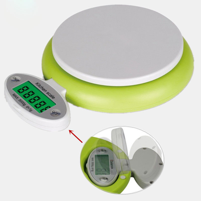 5kg/1g Digital Food Kitchen Scale Electronic Diet Balance with Bowl