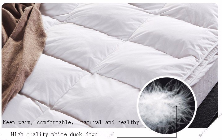 100% Cotton Downproof Breathable Down Mattress Topper