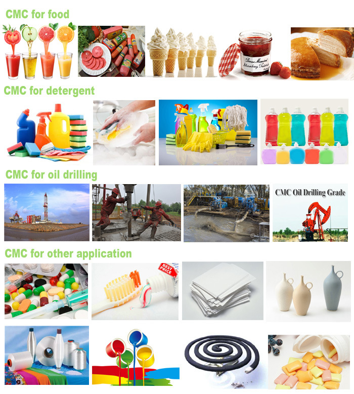 High Quality Supply Food& Pharma& Oil Drilling Grade for Sodium CMC Carboxymethyl Cellulose