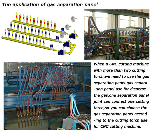 4 Group Gas Separation Panel for Digital Control Cutting Machine