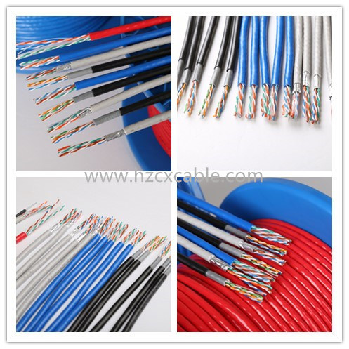 Outdoor UTP Cable Cat5e PVC and PE Jacket