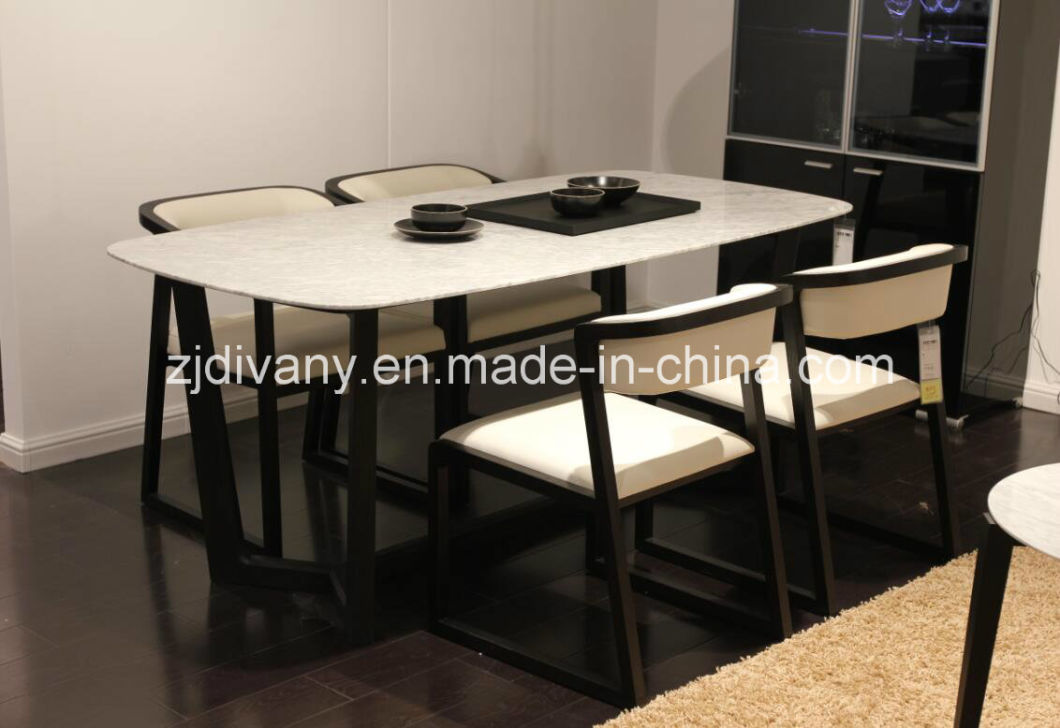 Modern Style Wooden Marble Table Dining Table (E-31-2)