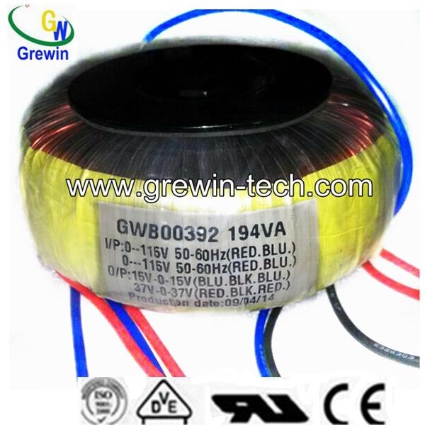 50Hz Toroidal Power Transformer with Low Magnetic Leakage