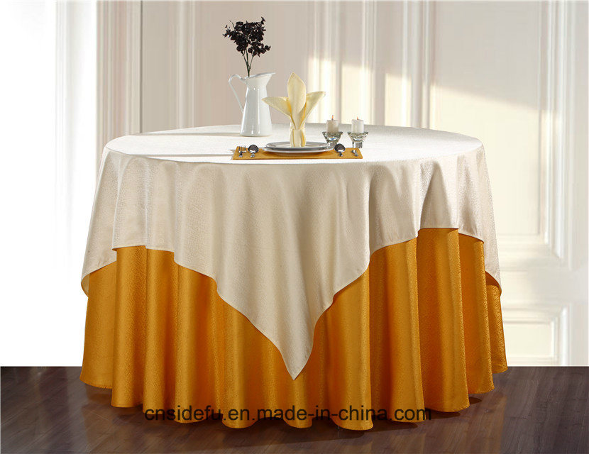 Hotel Banquet Restaurant Cheap Linen Wedding Tablecloth Jacquard