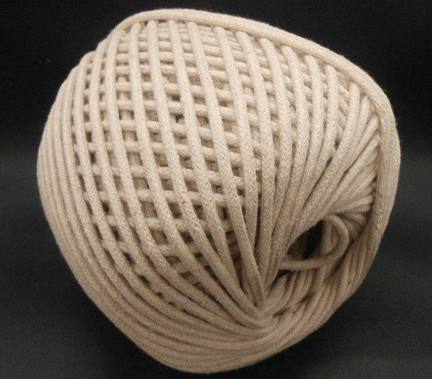 5mm White Soft Knit Cotton Piping Cord for Cushion Edge (CD003)