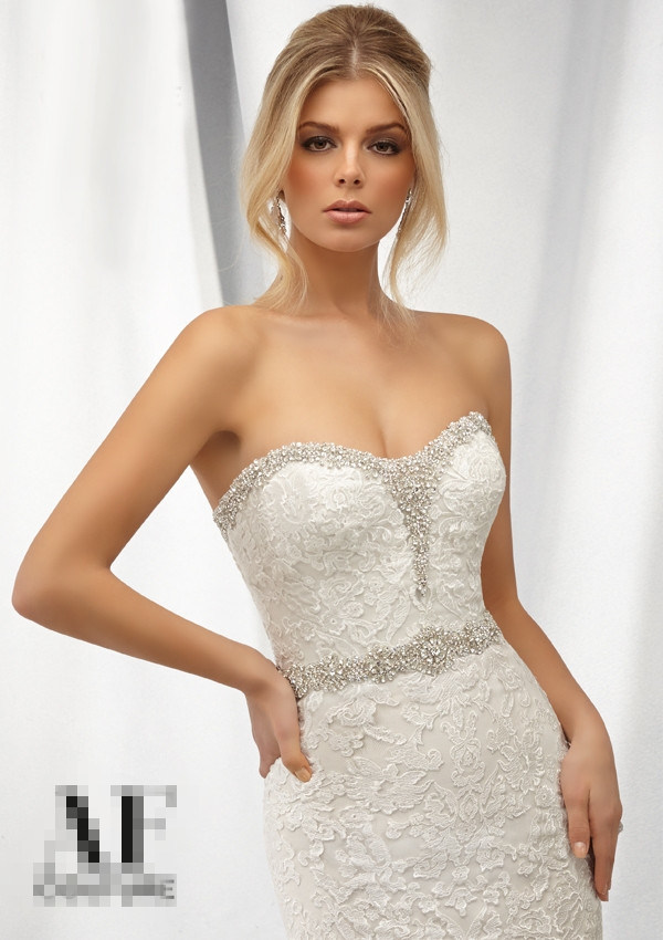 Lace Sheath Bridal Wedding Dresses (WMA105)