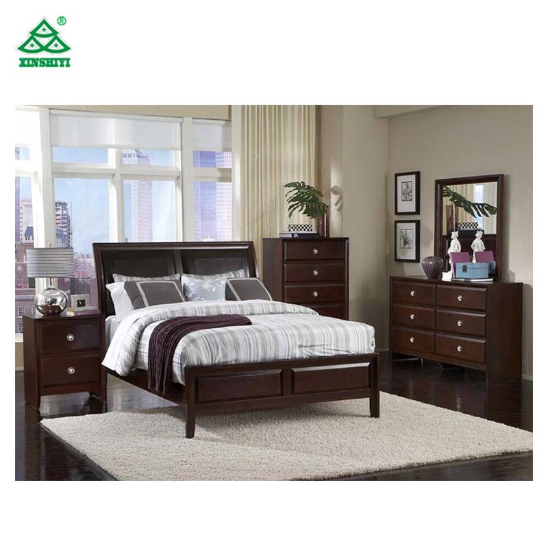 Antique New Design Bedroom Furniture Wooden Bed Selling