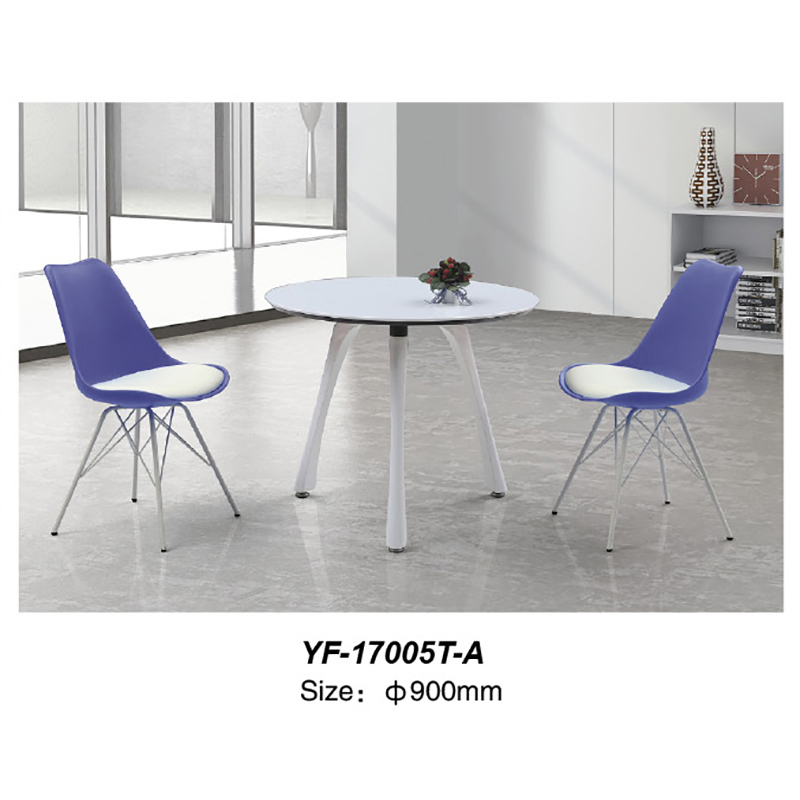 Modern Furniture Coffee Tea Table with Tempered Glass (YF-T17007)