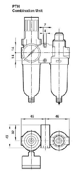 Pth Norgren Air Filter Source Treatment Unit