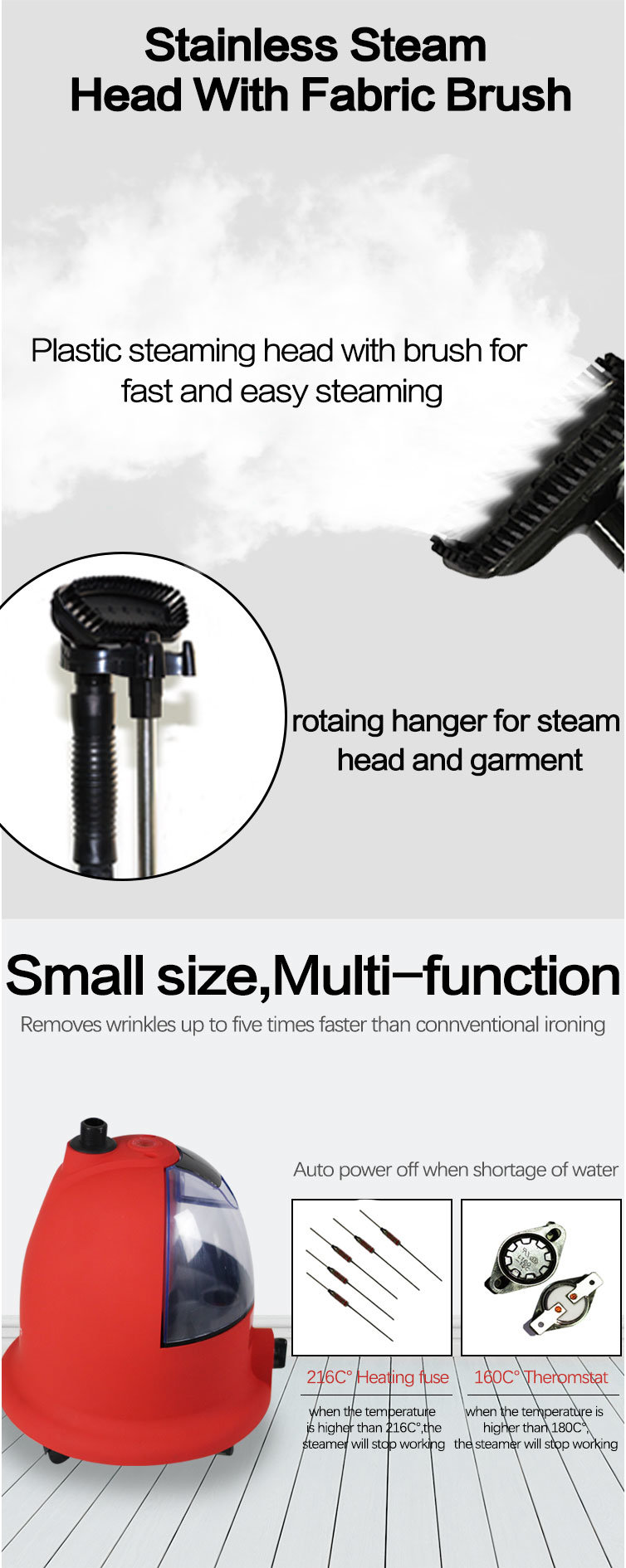 Standing Electric Vertical Garment Steamers Clothes Steamer for Hotels