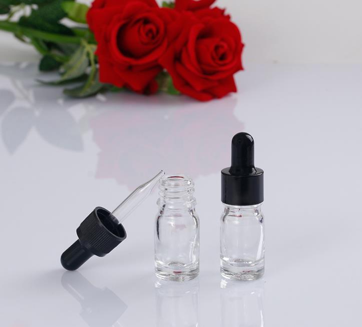 5ml Essential Oil Glass Dropper Bottle for Cosmetic Packaging