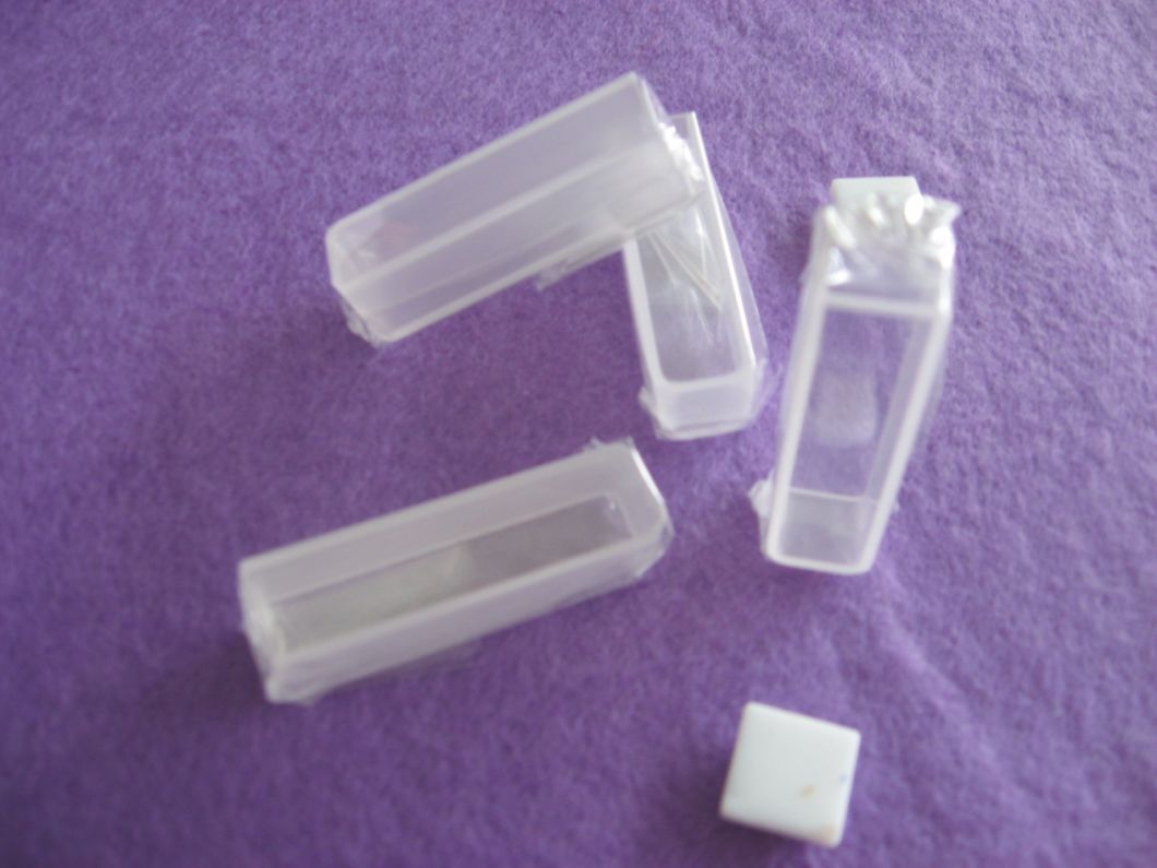 Standard Two Sides Clear Quartz Cuvette Cell with Teflon Stopper