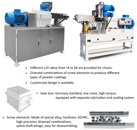 Twin Screw Extruder for Powder Coating