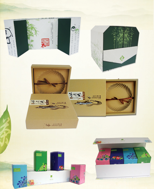 Cardboard Gift Boxes with Magnet Closure for Tea