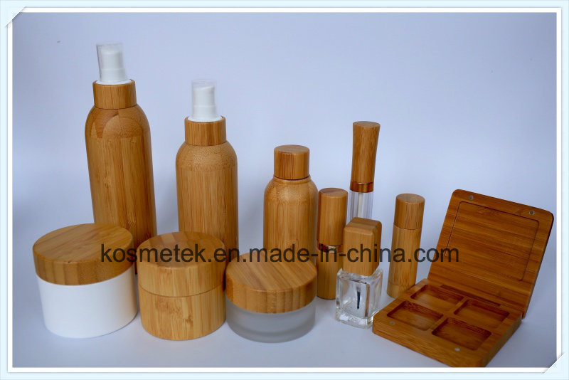 120ml, 150ml, 200ml Bamboo Lotion Bottle with Plastic Pump Kk-Zb08