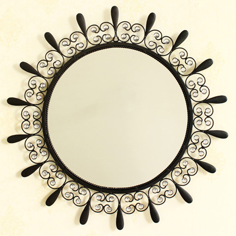 Hotel Project Decorative Metal Wall Mirror with Stainless Steel