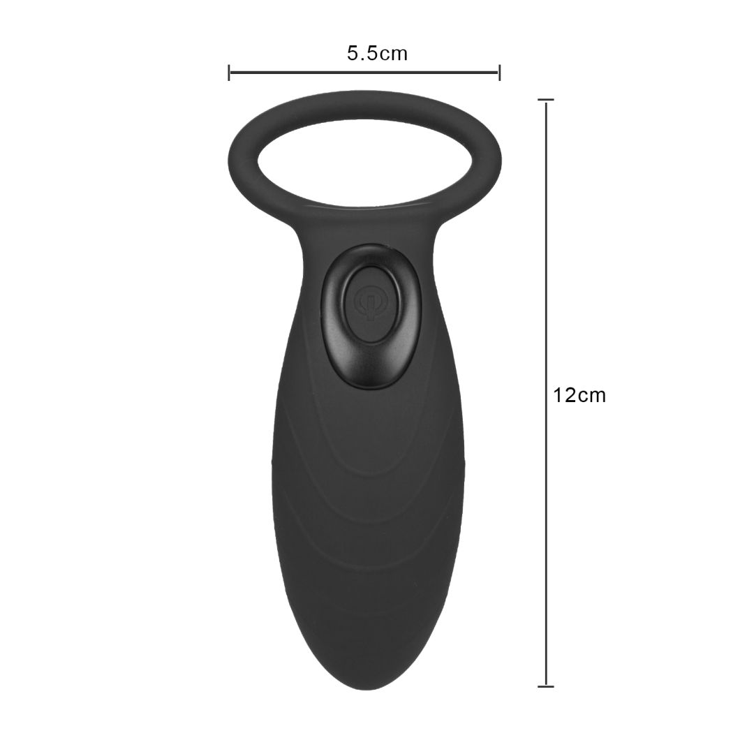 Silicone USB Charging 10 Speed Male Vibrating Lock Cock Ring Sex Toys