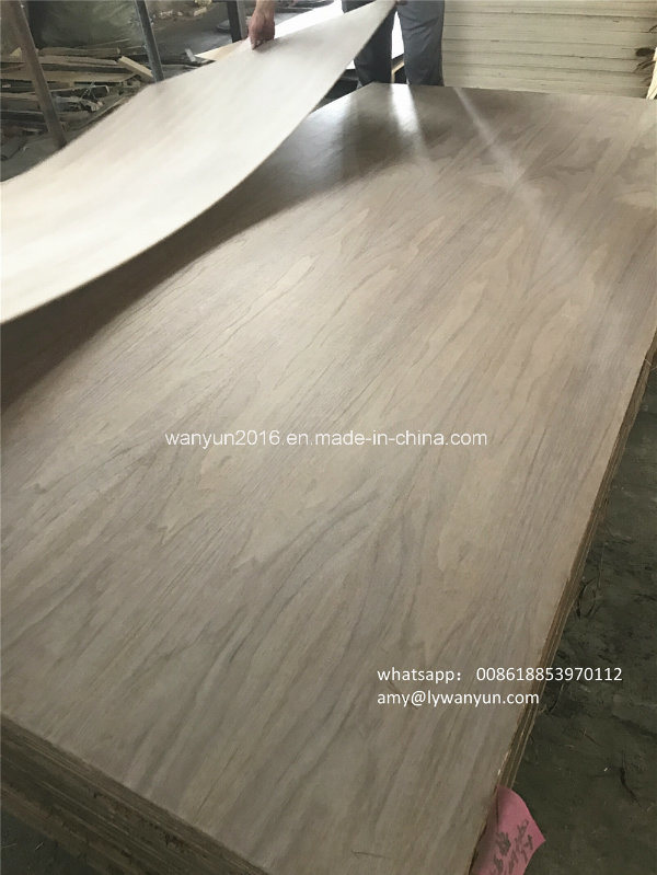 Decorative Teak/Walnut/Rosewood Veneer Plywood for Wooden Furniture