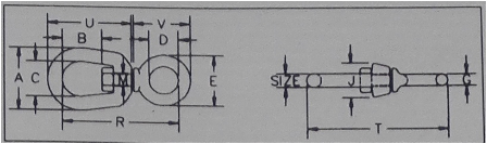 Hot DIP Galvanized Ring Swivel in G401