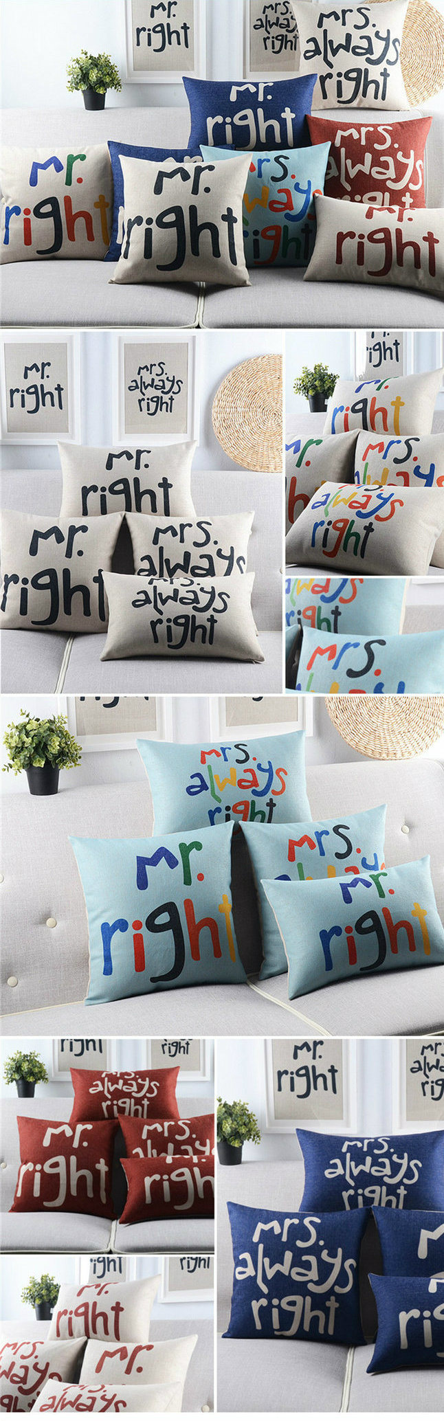 Yrf Custom New Design Square Cotton Linen Pastoral Style Bird Flower Colorful Pillow