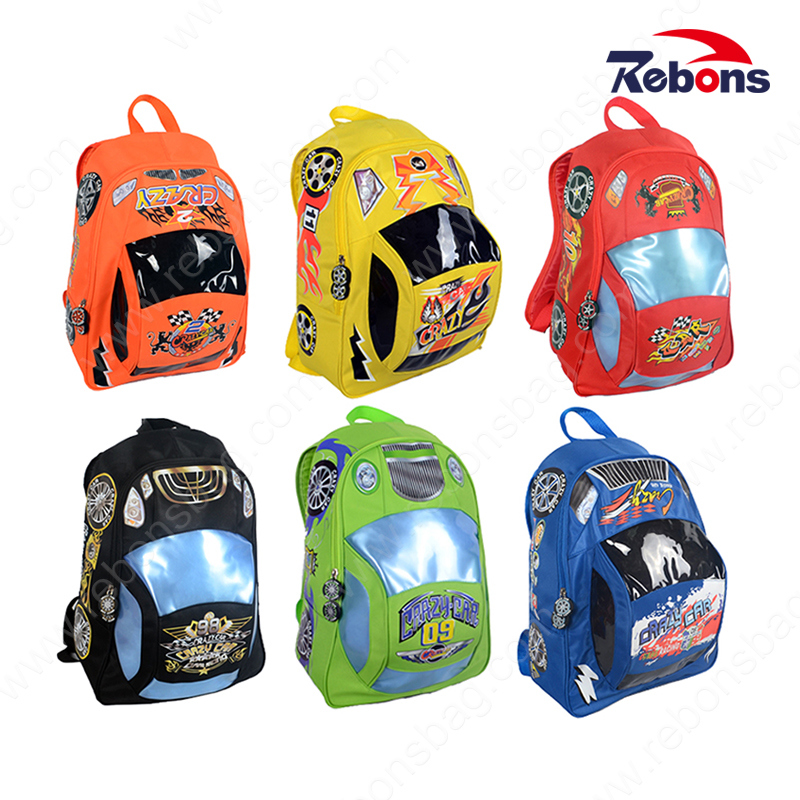 Kids Cool 3D Car Style Trolley Cute Cartoon School Bag