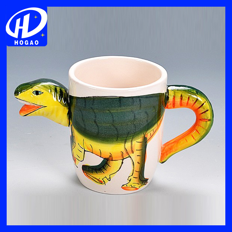 Hand-Painted 3D Animal Frog Cartoon Handle Mug Cup Milk Tea Ceramic Coffee Mug