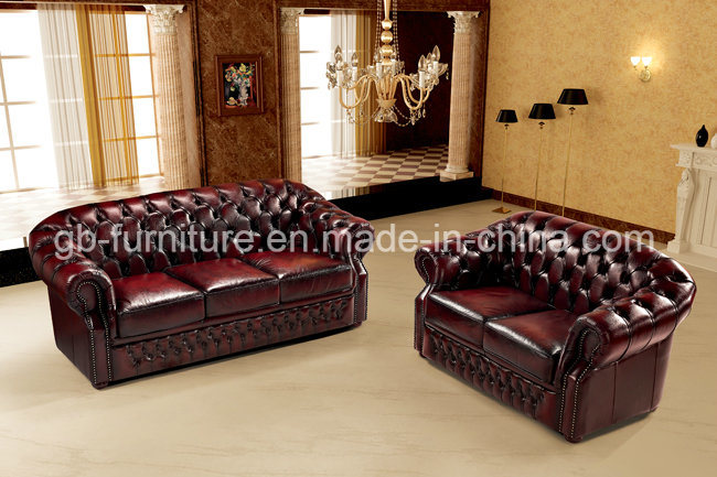 Luxury Italian Leather Chesterfield Sofa with Sofa Bed Function MS-30#