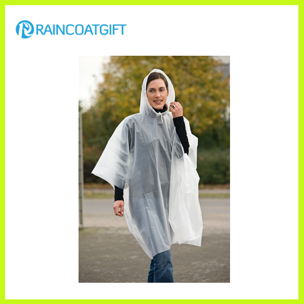 Transparent PE Disposable Raincoat Rpe-024
