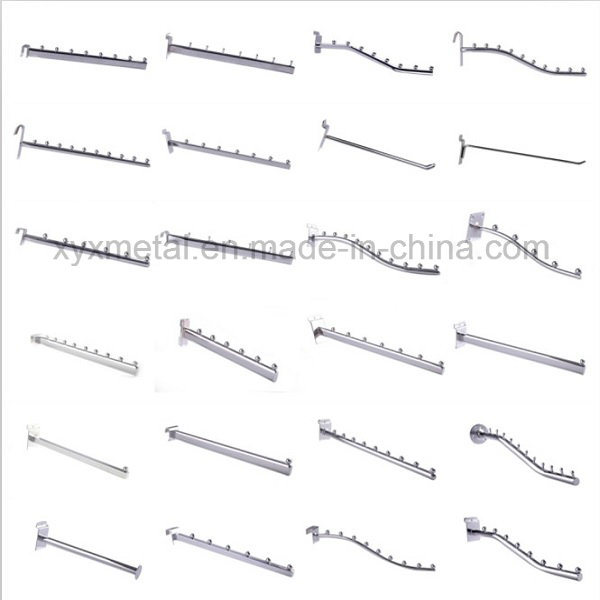 Shopfitting Chrome Metal Steel Slatwall Pegboard Accessories Wire Display Hook