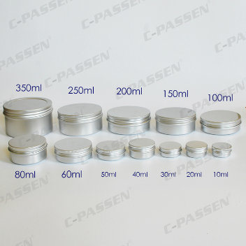 60g Cosmetic Cream Aluminum Jar with Window Screw Lid (PPC-ATC-60)