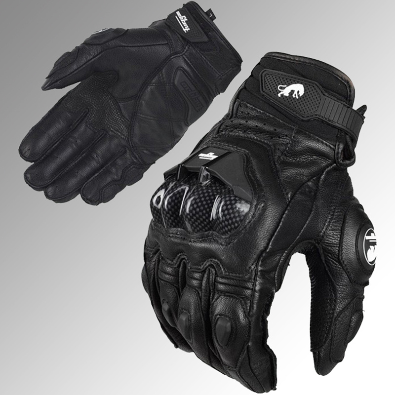 Popular Black Colour Full Finger Motorcross Racing Glove (MAG71)