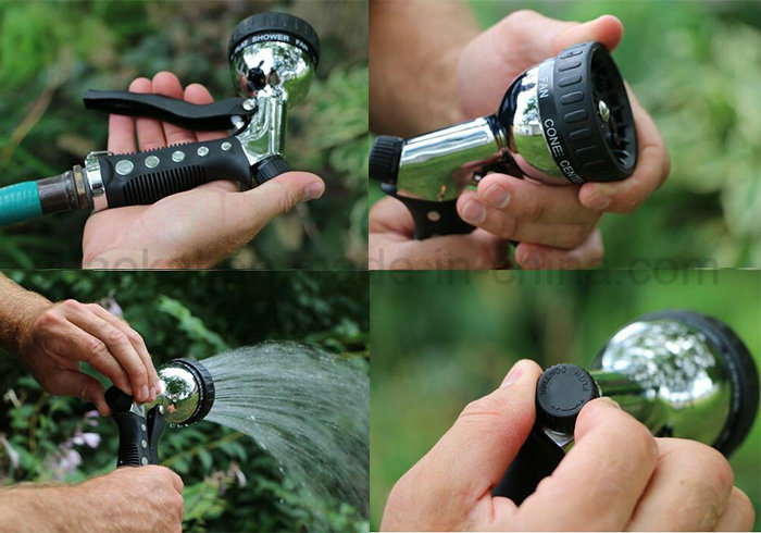 Top Quality Car Wash Water 10-Pattern Metal Spray Gun